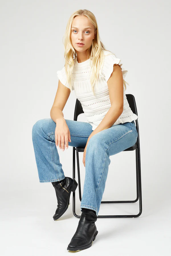 My knitted Top - White